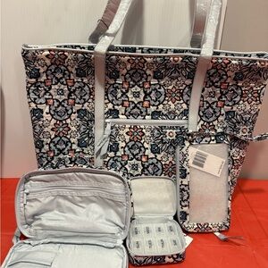 Vera Bradley Travel Bags in Gray and Black